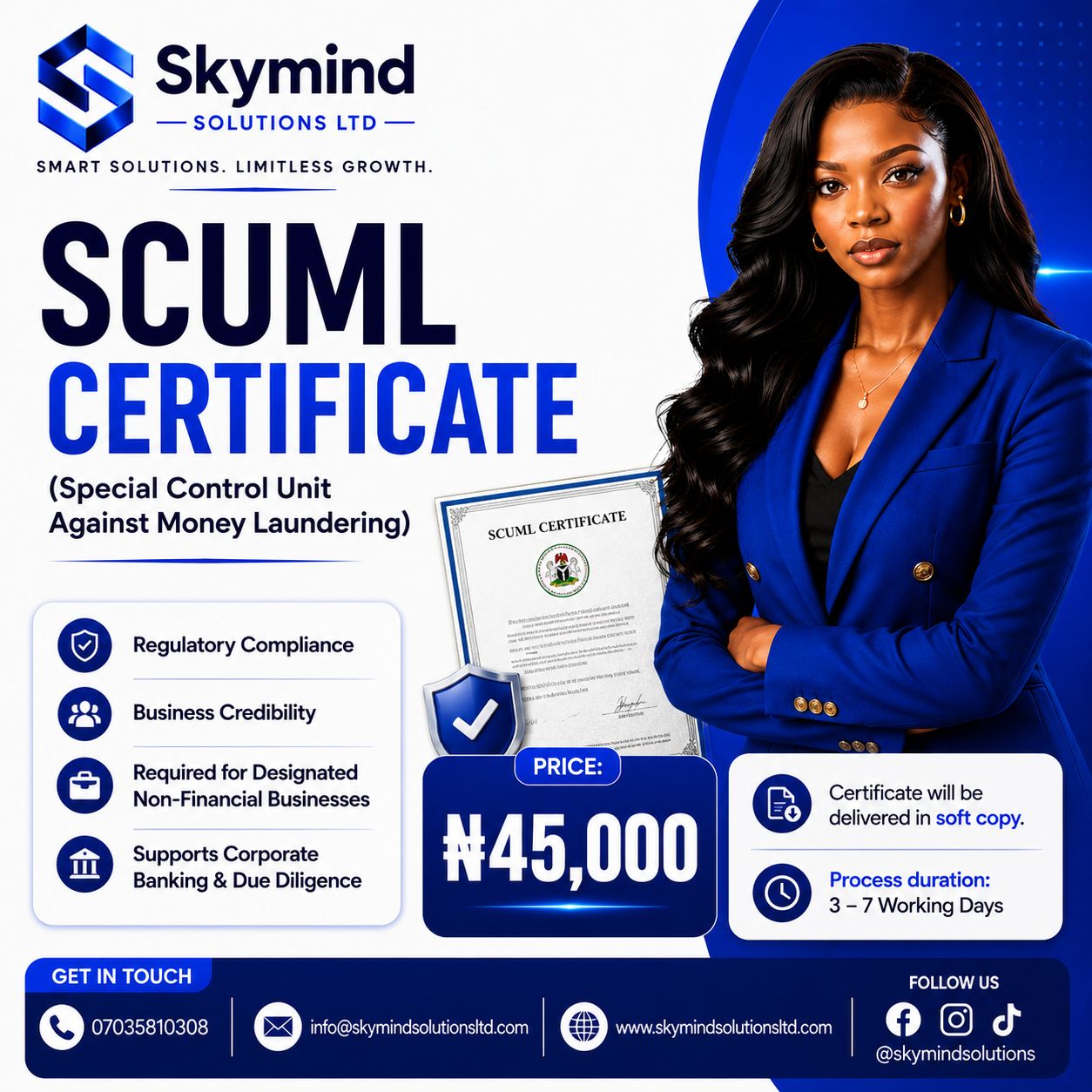 SCUML Certificate
